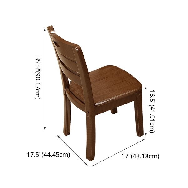 Traditional Style Standard Solid Wood Dining Room Set of Rectangle Shape for Kitchen Table Set