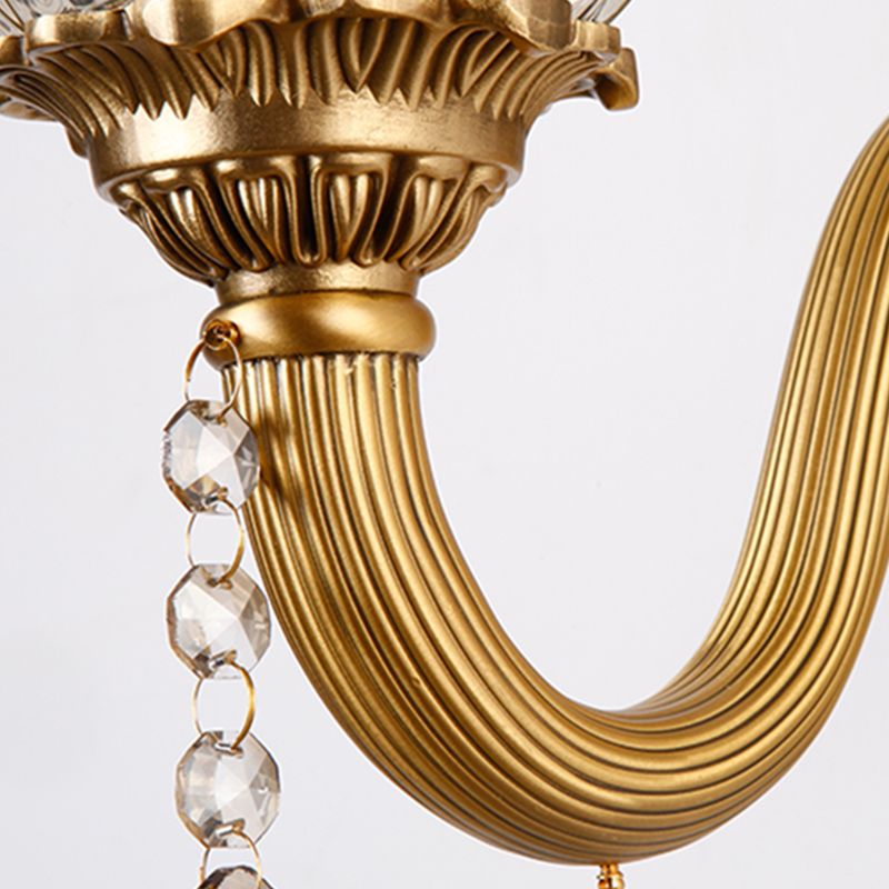 Modern Household Wall Light Creative Wall Sconce Fixtures with Crystal Shade