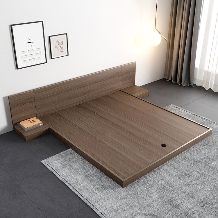 Wood Wire-Grid Platform Bed Frame,78.74" Bed Frame without Feet