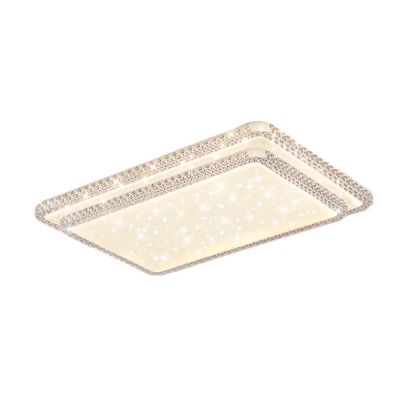 Crystal Geometric Flush Mount Fixture Modern Flush Light Fixtures