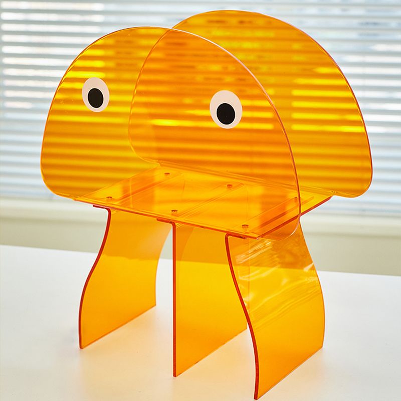 Contemporary Antique Finish Shelf Bookcase Geometric Shape Bookshelf