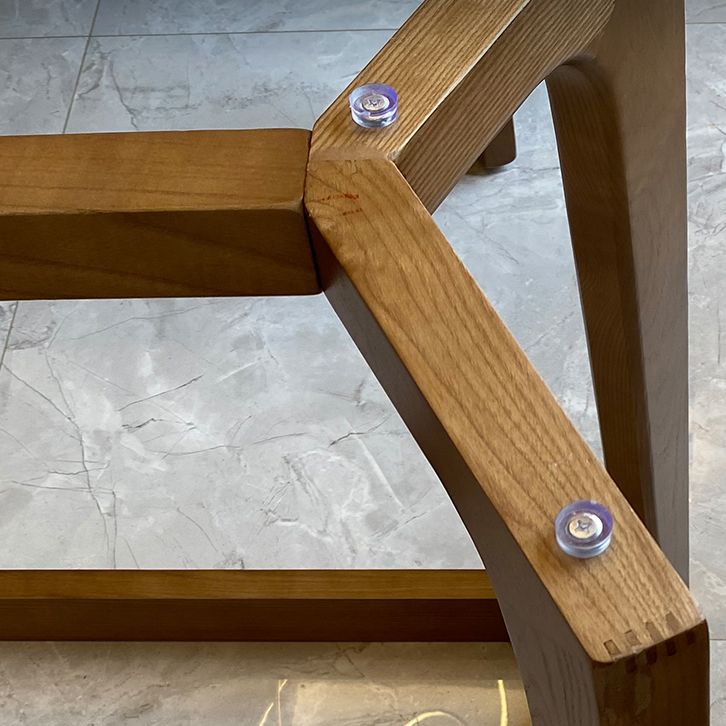 Modern Rectangle Dining Table 4 Legs Standard Height Table without Chair