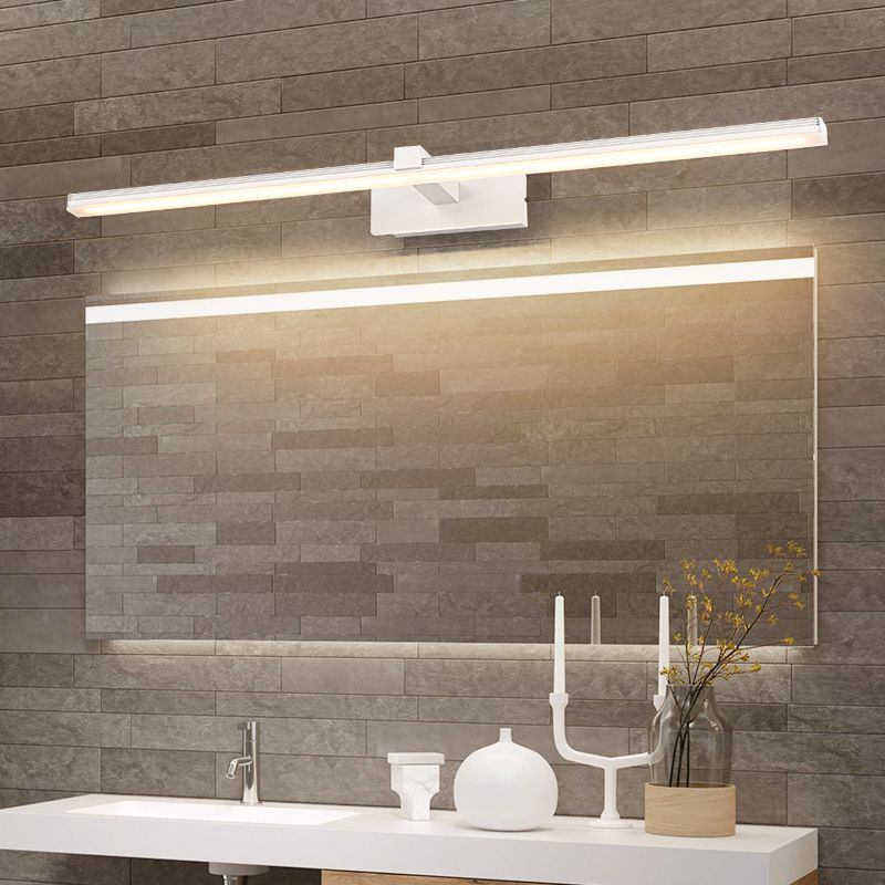 Lampada a specchio da trucco in metallo semplice moderno per bagno