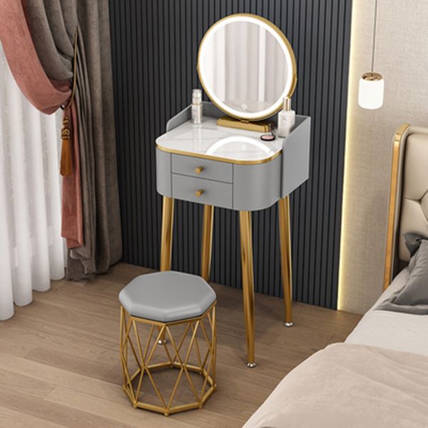 15.74" Wide Makeup Vanity Desk Glam Vanity Tables with 2 Drawers