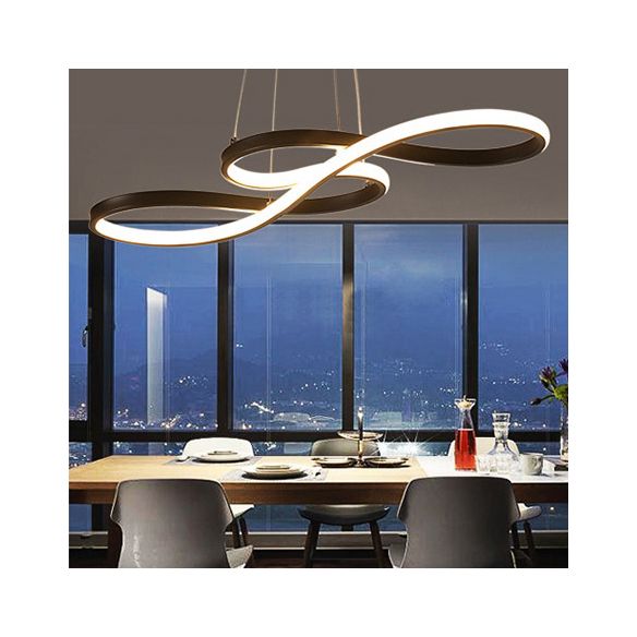 Twist LED kroonluchter acryl -led hanglampverlichting voor eetkamer slaapkamer