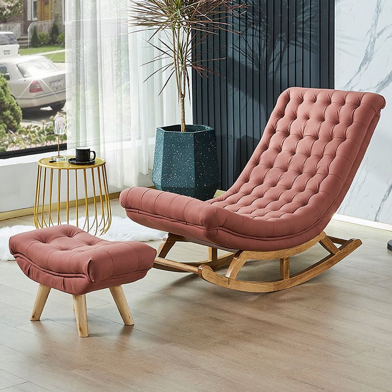 Light Luxury Modern Style Lazy Sofa Chair Leisure Chaise Lounge Rocking Chair