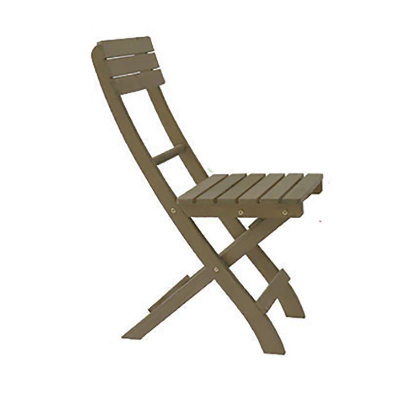 Contemporary Armless Patio Chairs Wood Folding Dining Side Chair