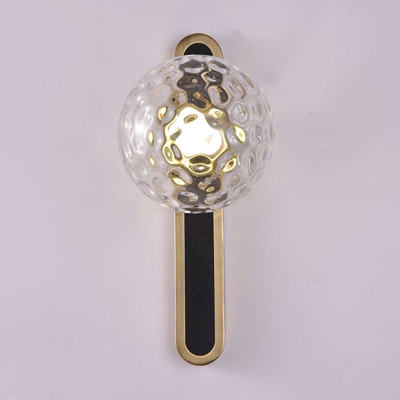 1 lampe à balle à balle en verre clair