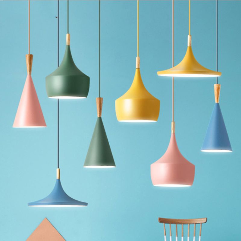 Macron Loft Candy Candy Apped Hanging Light Light METAL METAL CONSIGLIO per negozio di stoffa