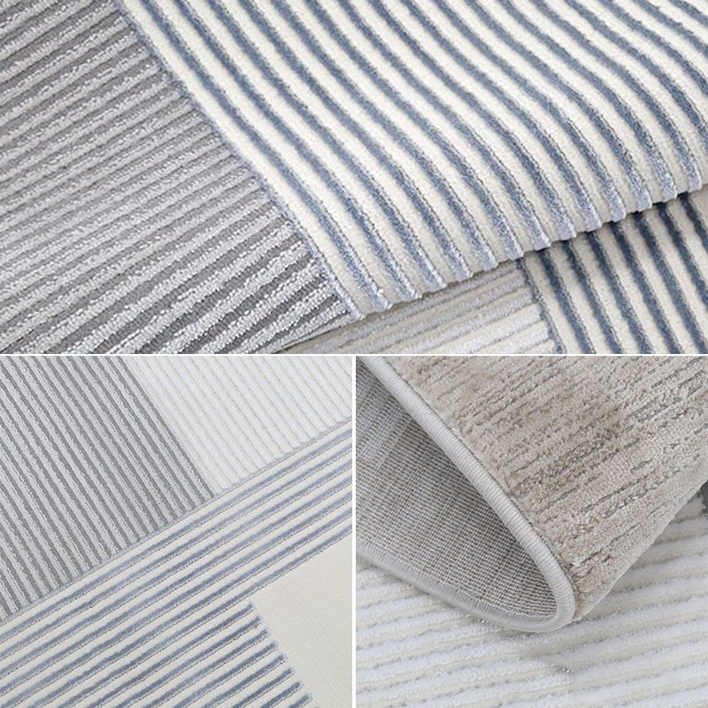 Multi Colored Living Room Rug Nordic Geometric Pattern Indoor Rug Synthetics Easy Care Pet Friendly Area Carpet