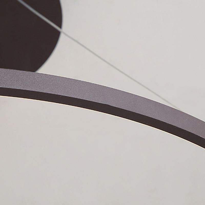 Ring Shape Pendant Light Fixture LED Suspension Lighting Fixture for Dinning Room