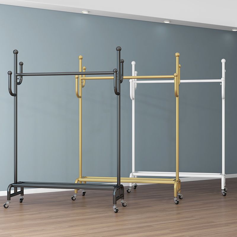 Metal Iron Open Armoire Contemporary Style Armoire with Clothing Rod