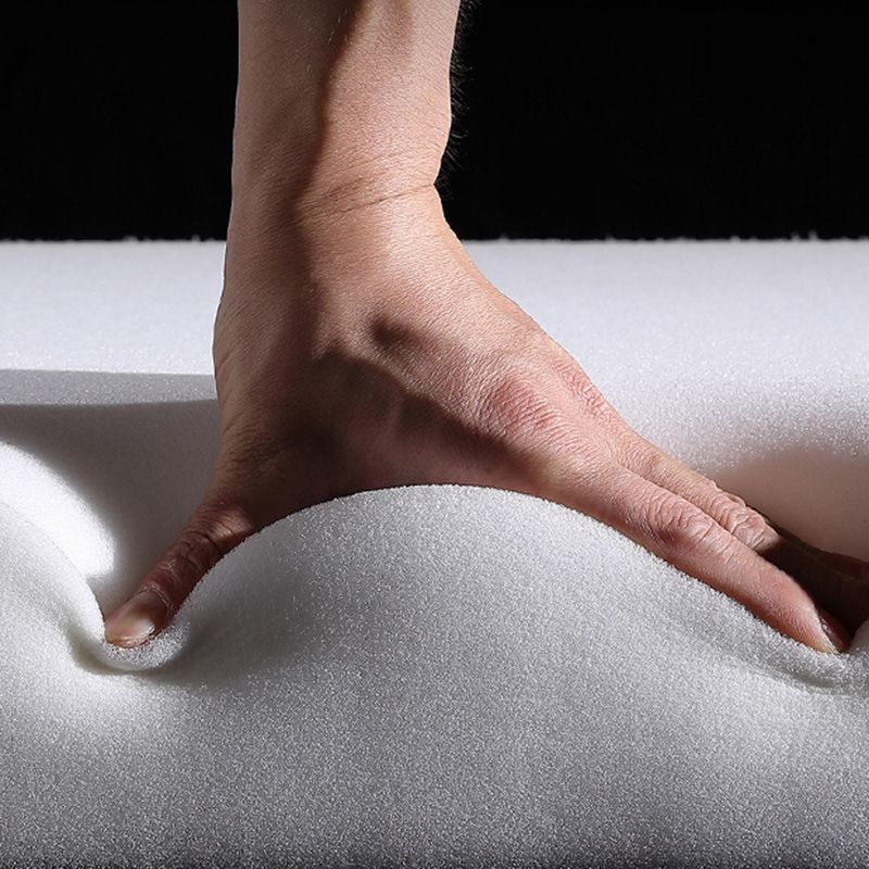 Contemporary Plain Ottoman Faux Leather Round Footstool Ottoman