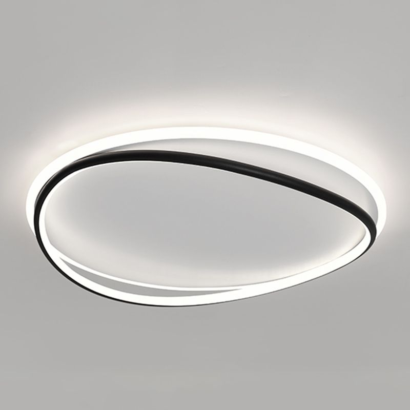 Plafonnier linéaire LED en acrylique, montage encastré en fer forgé de Style concis moderne