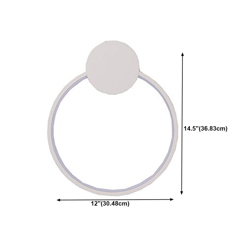 Metal Circular Wall Mounted Light Modern Style 1 Light Wall Light Sconces