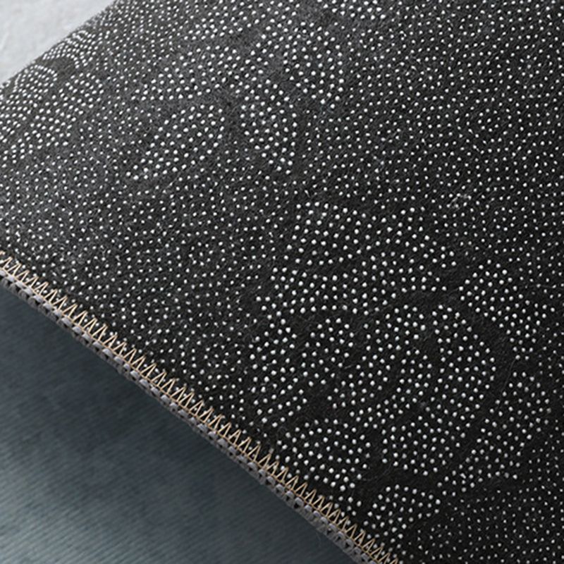Gray Line Carpet Polyester Casual Area Carpet Non-Slip Backing Carpet for Sitting Room