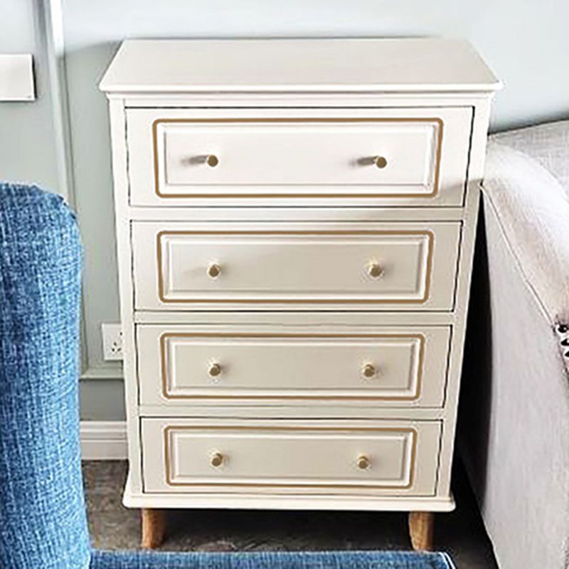 Contemporary Blue/ White Wooden Rectangle Accent Chest with Drawers