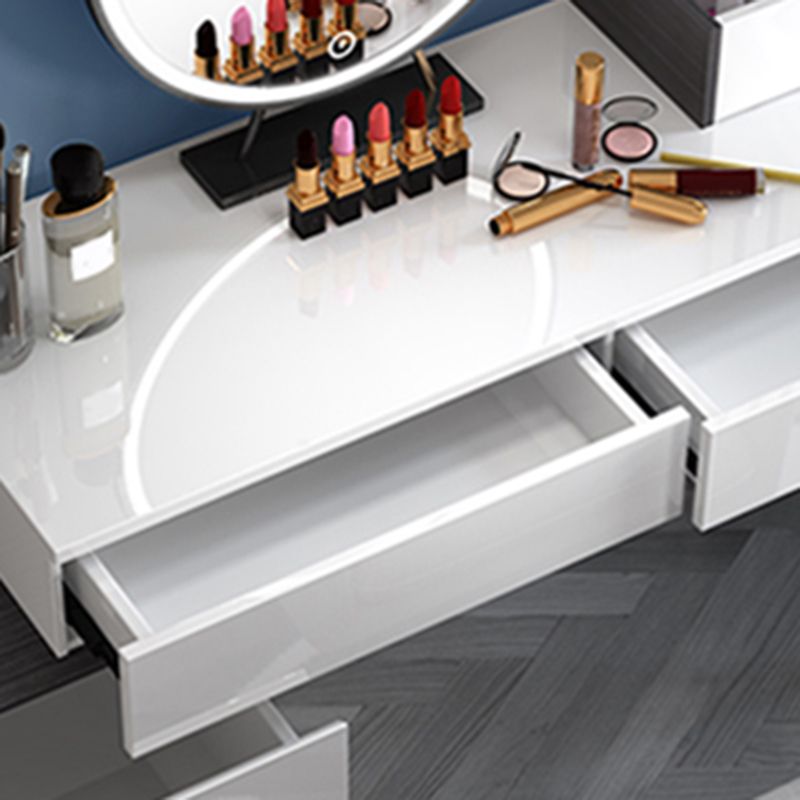 Contemporary Vanity Dressing Table Set 4 Drawer Makeup Vanity Desk Table