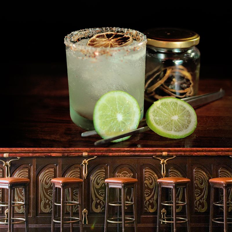 Cocktail Mural Wallpaper Unique Decorative Restaurant Wall Art, Custom Size Available