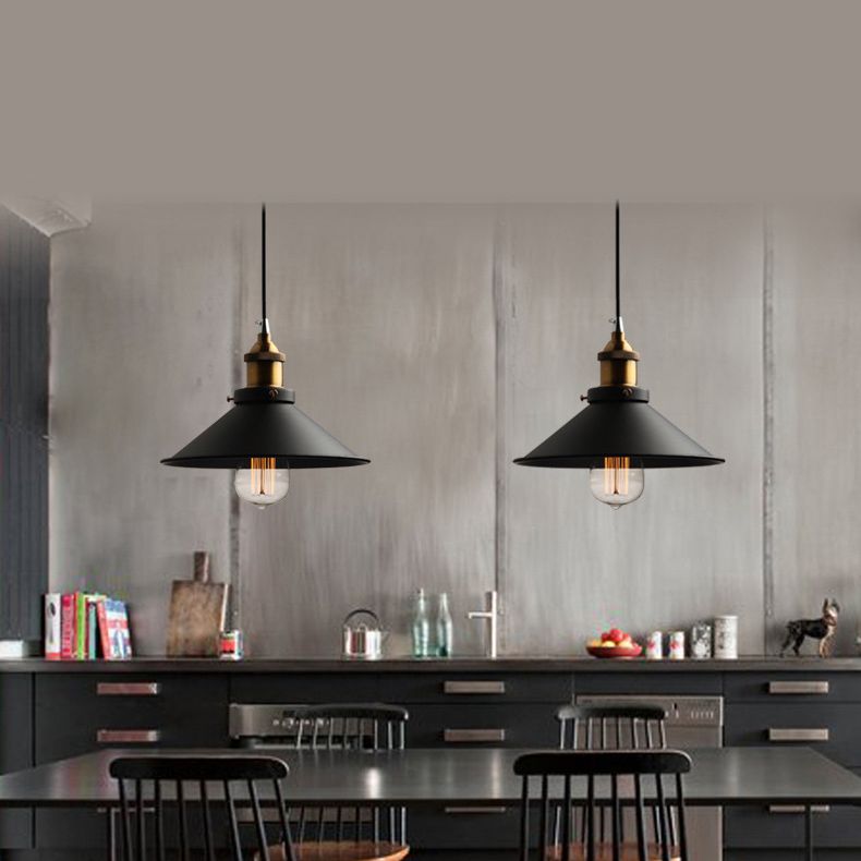 1 pendentif léger pendentif léger industriel de style industriel en métal