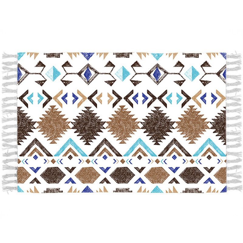 Rapis Bohemian Bohemian Bohemian Elegy Polyester Modèle tapis intérieur Fringe pour le salon