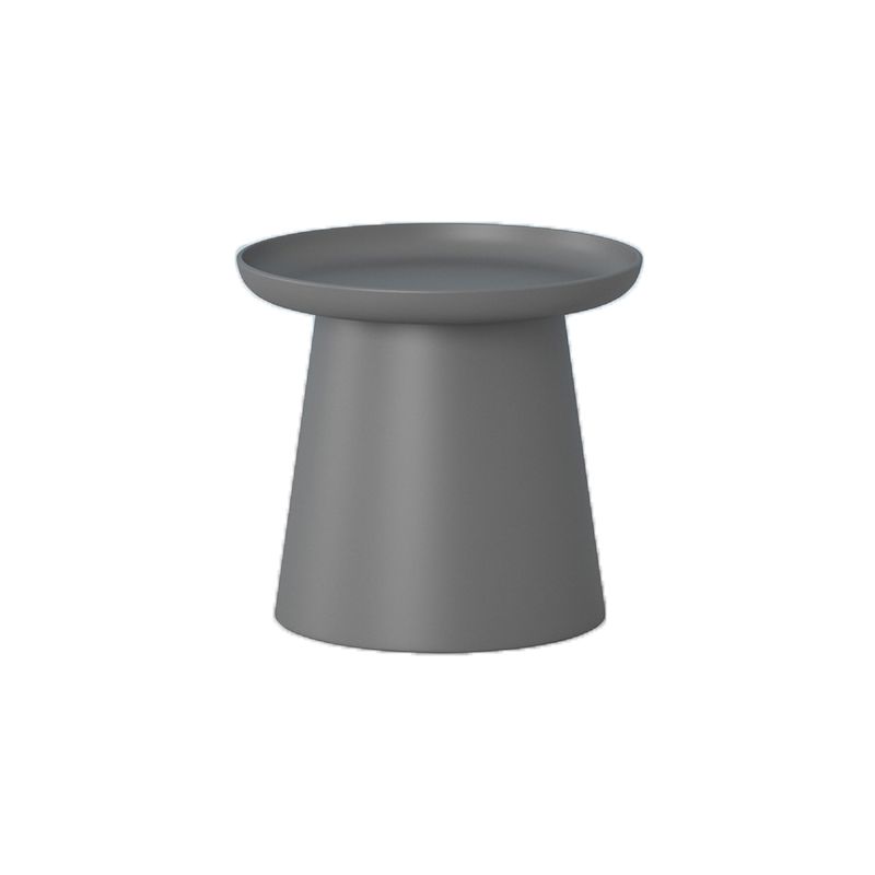 Modern Style Round Acrylic/wood Table with One Foot Base Coffee Table