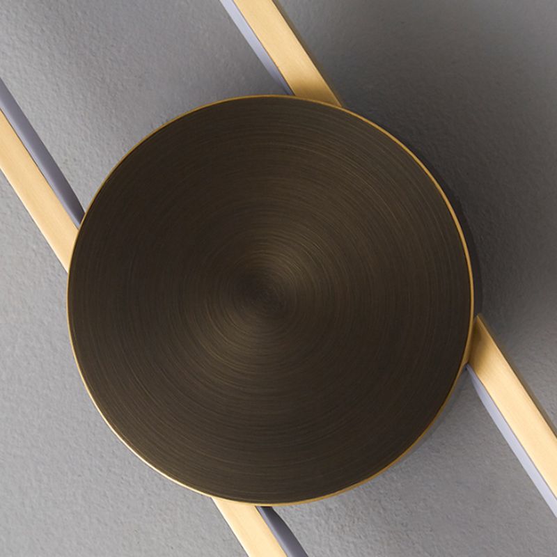 Metal Oval Shape Wall Mount Lighting Modern 1-Light Wall Mounted Light Fixture