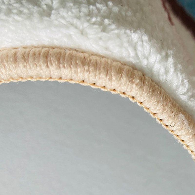 Minimalist Plaid Printed Rug Polyester Area Carpet Non-Slip Backing Indoor Rug for Home Decoration