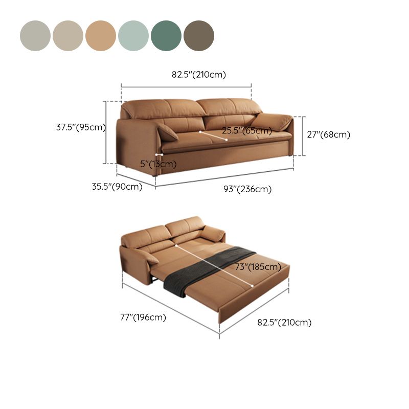 Living Room Futon Sleeper Sofa Bed Modern Style Convertible Sofas with Storage