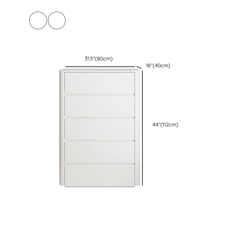 Modern Storage Chest Manufactured Wood Dresser with 5/6 Drawers , 15.6-inch W