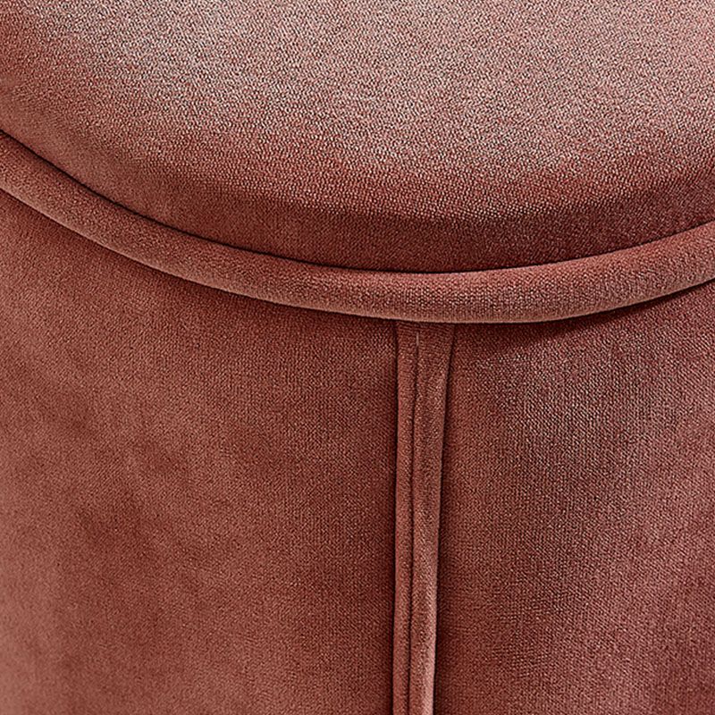 Solid Color Fabric Standard Stool Modern Simple Heart-Shaped Upholstered Footstool