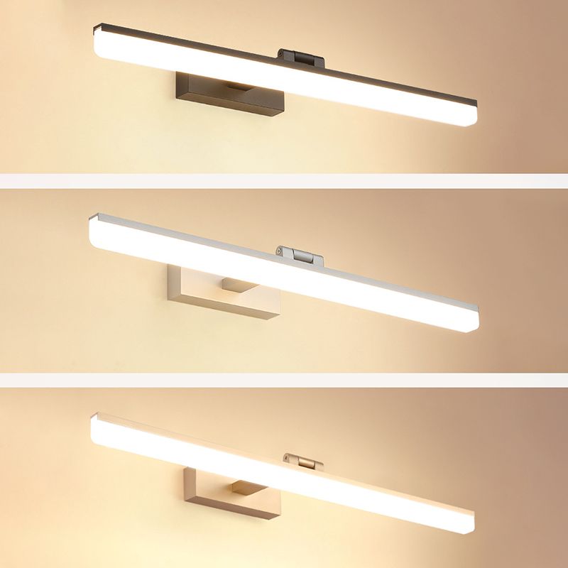 Acrylschatten 180 ° Verstellbares LED-Eitelkeitslicht Anti-Fogge wasserdichtes Make-up-Spiegellampe für Bad Waschtisch