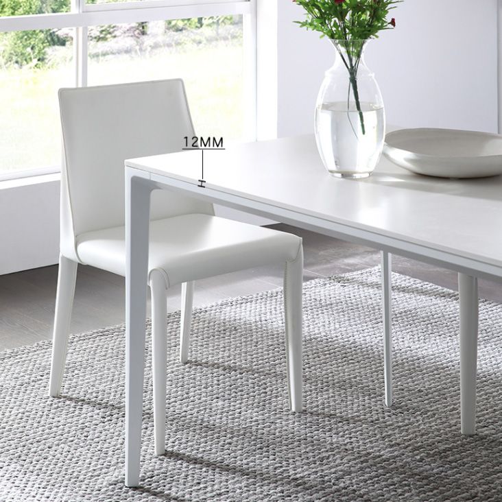 Industrial Sintered Stone Table 4 Legs Base Rectangle Table for Home