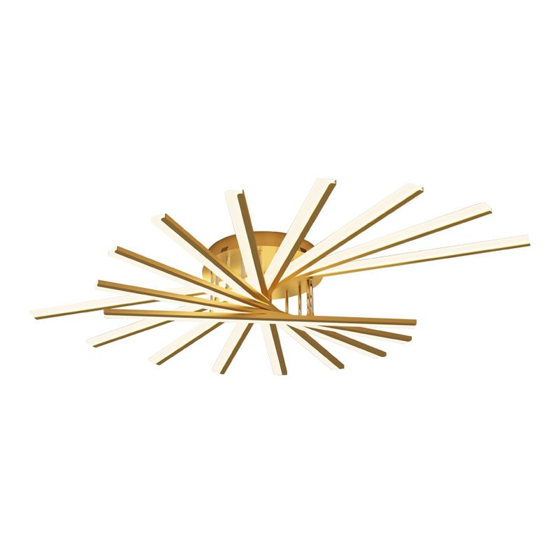 Sputnik Design LED Flush Mounted Ceiling Lights Simplicity Lighting Fixture for Bedroom