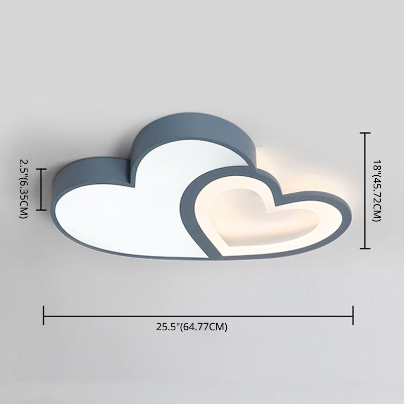 Kids Flush Mount Light Fixtures Acrylic Flushmount