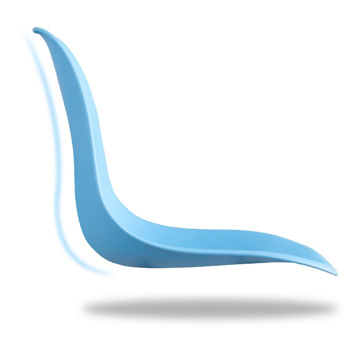 Armless Dining Chairs Eames Side Dining Chairs with Wood Legs (Set of 4)