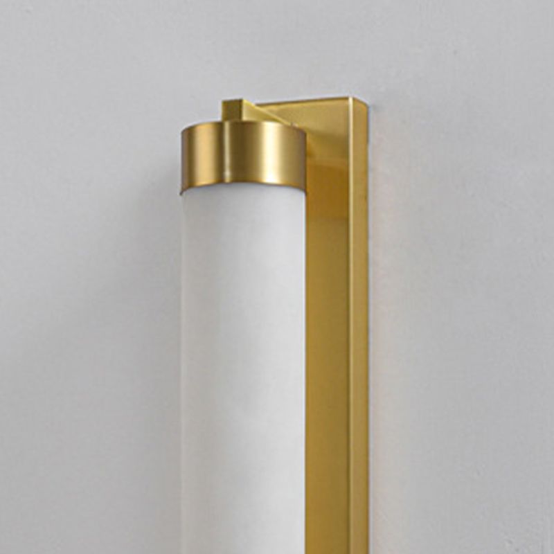 Chinese Brass Wall Light Gold LED Wall Sconce with Mica for Living Room