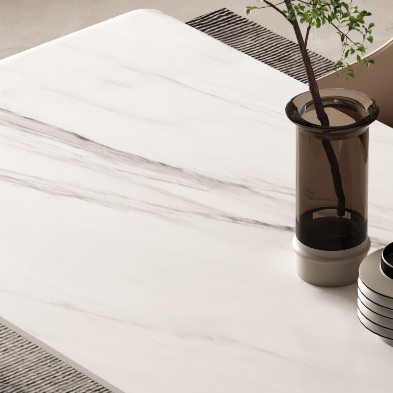 Glam Rectangle Table Set 1/2/5/7 Pieces Dining Set for Home Use