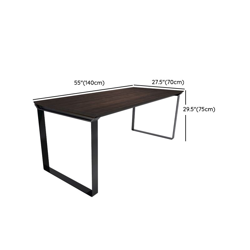 Black Pine Wood Modern Dining Table Set 1/5/7 Pcs Dinette Set for Home