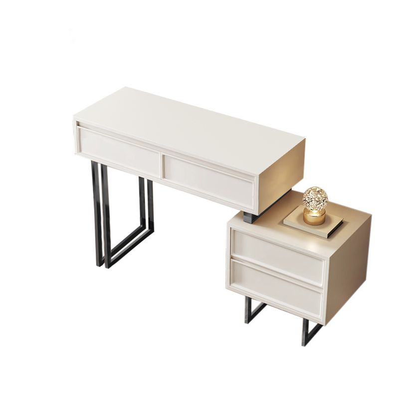 Contemporary Makeup Vanity Set 4 Drawer Vanity Dressing Table