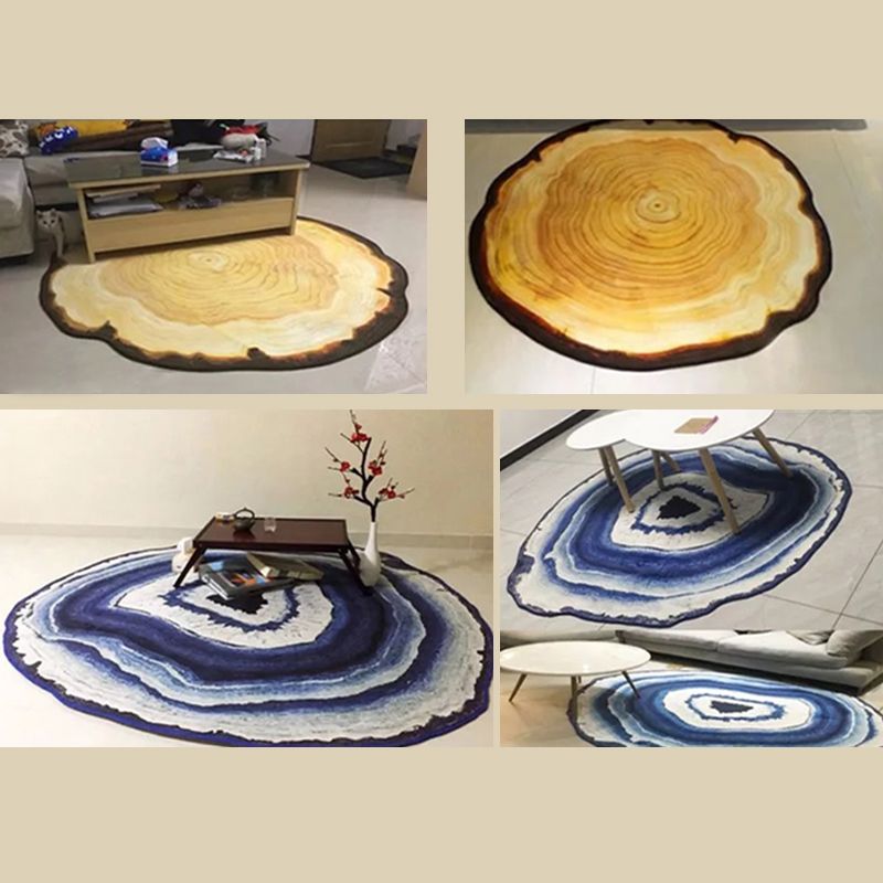 Nouveauté de couleur mixte de tapis d'intérieur moderne polyester 3d tapis de soins faciles à imprimer pour décoration de la maison