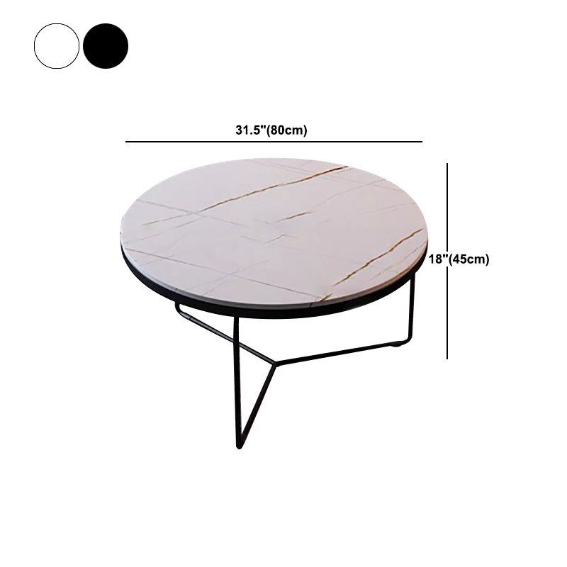 Frame 1 Coffee Table Slate Round Coffee Table for Living Room