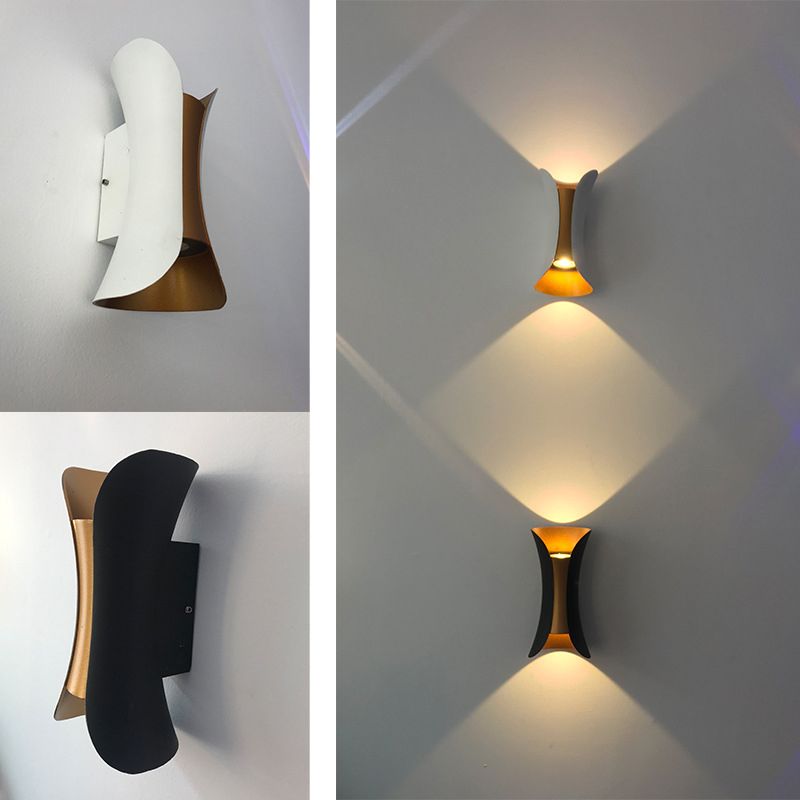 Modern Aluminum Wall Light Geometric Lighting Wall Sconce for Exterior Spaces