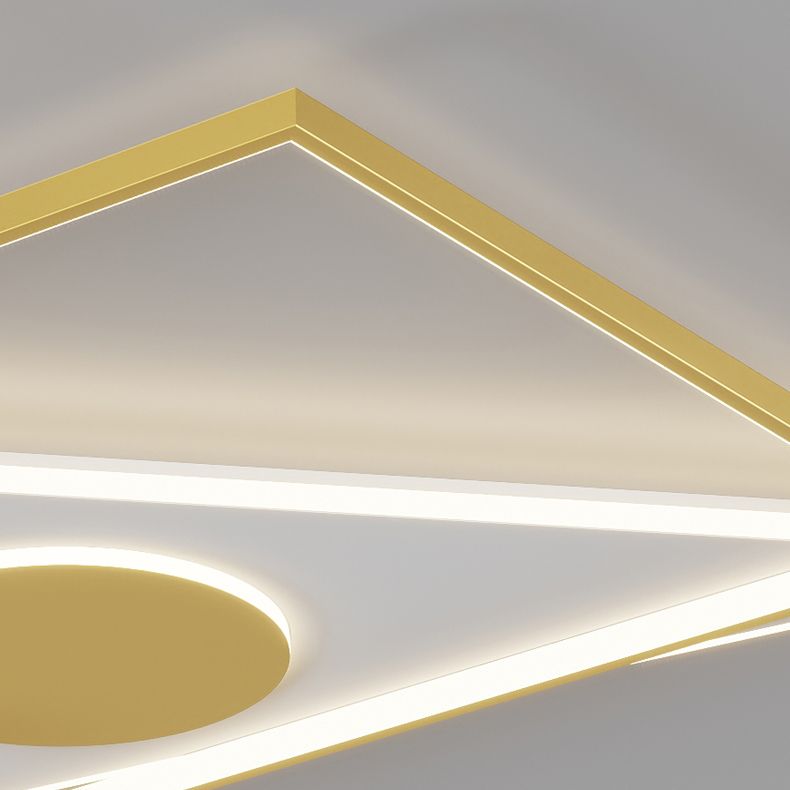 Modern Lighting Fixture LED Flush Mounted Ceiling Lights with Glass Shade