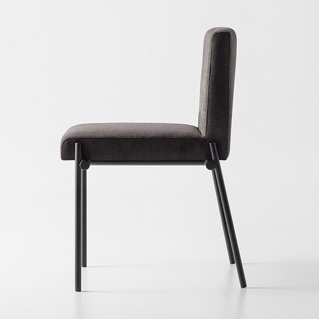 Industrial Dining Room Upholstered Armless Parsons Dining Side Chair