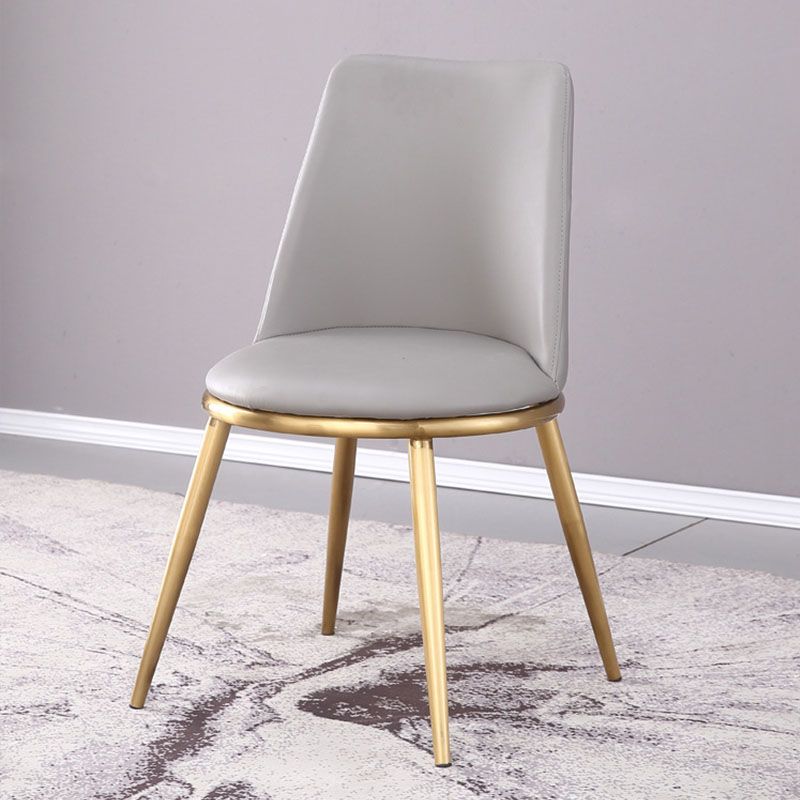 Industrial Parsons Chair Solid Back Kitchen Dining Side Chair