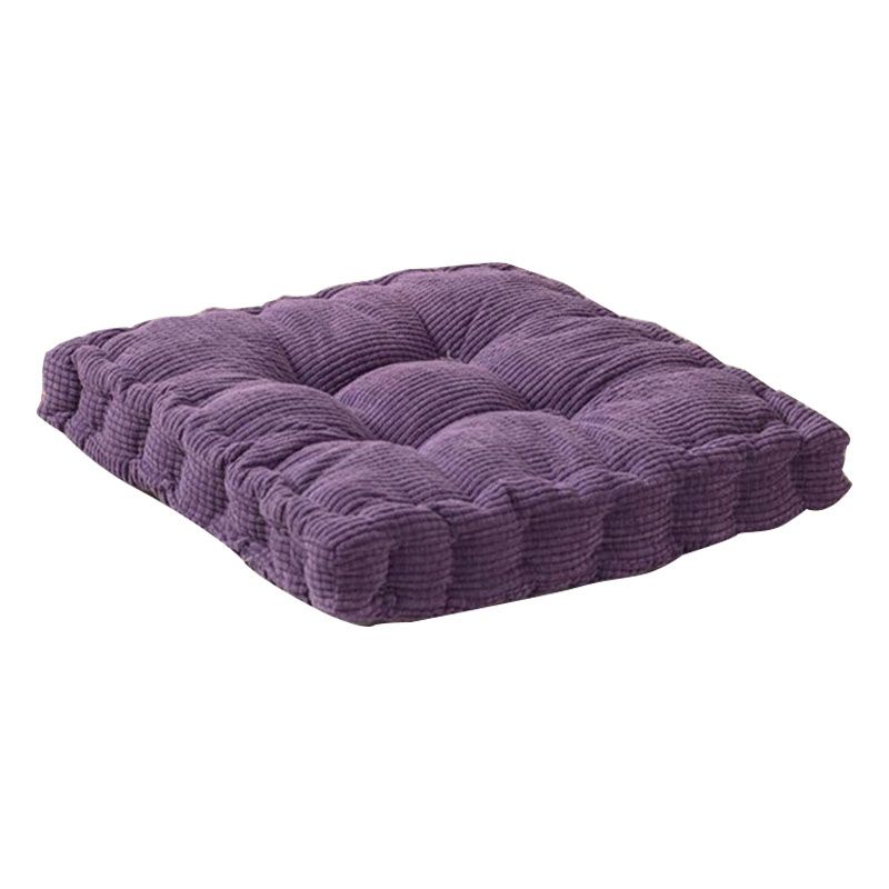 Modern Pouf Ottoman Velvet Tear Resistant Upholstered Tufted Solid Color Square Ottoman