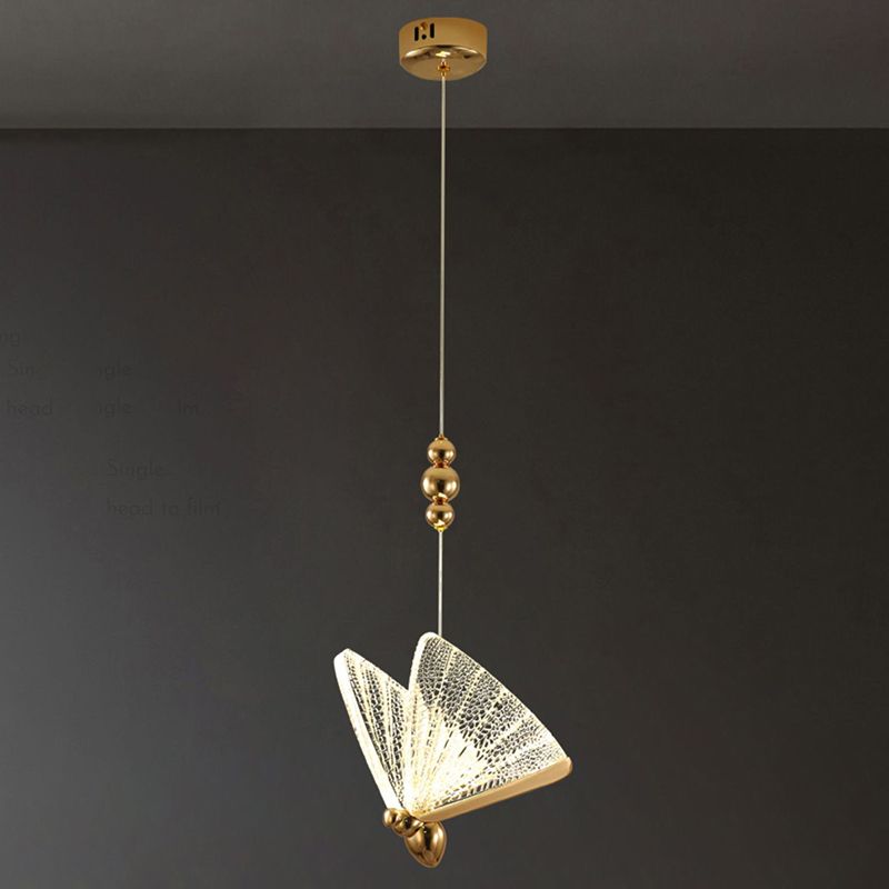 Simplicité moderne Butterfly Plafond Suspension lampe de plafond acrylique Fixage de plafond pour restaurant