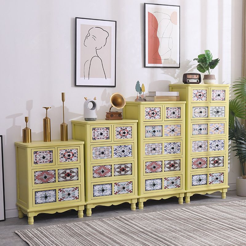 13.5" W Traditional Wooden Lingerie Chest Vertical Storage Chest with Drawers