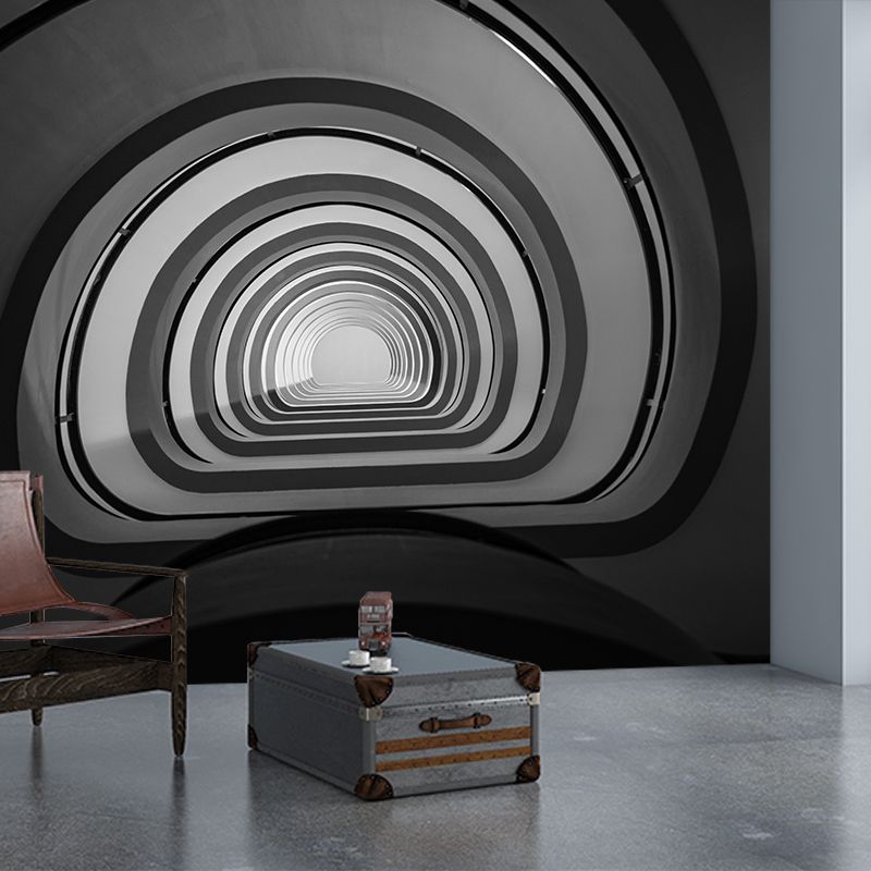 Spiral Staircase Wall Mural Decorative Eco-friendly Mural Wallpaper for Living Room